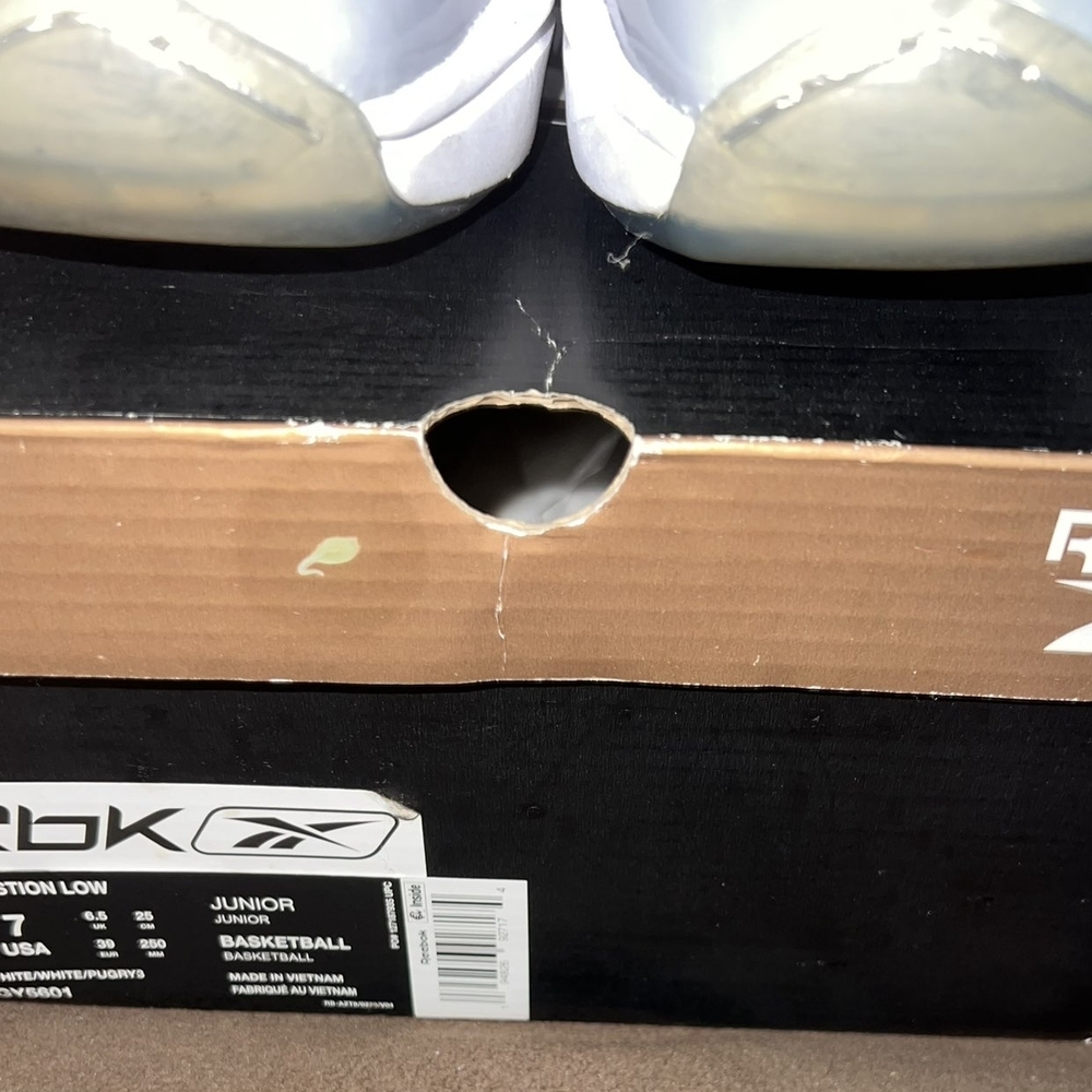 Reebok White and Gray Sneakers